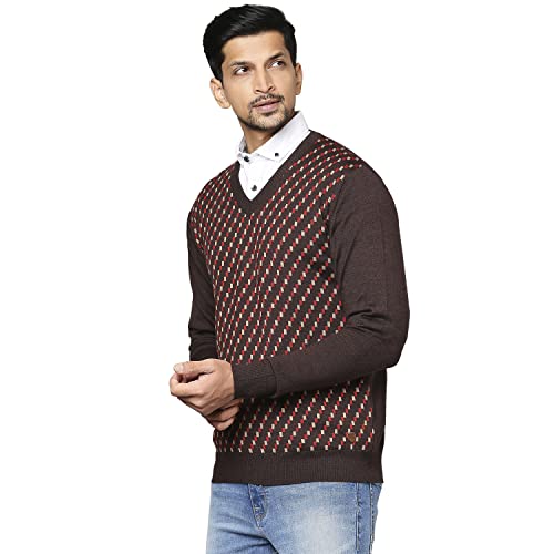 Raymond Dark Brown Sweater (Size: 42)-RMWX01112-O7