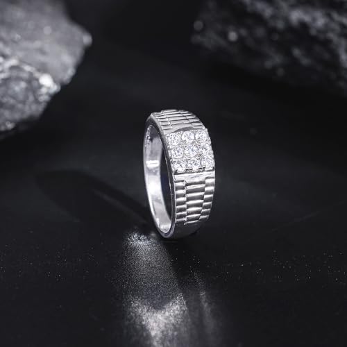 GIVA 925 Silver Fuego Ring For Him, Adjustable | Gifts for Men and Boys | With Certificate of Authenticity and 925 Stamp | 6 Months Warranty