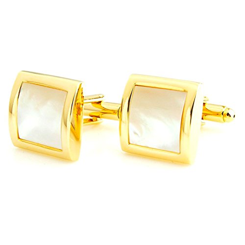 Peluche All Time Sexy: Studded with Natural Mother of Pearl (Semi Precious) Cufflinks for Men