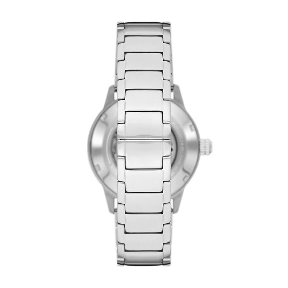 Emporio Armani Mario Analog Green Dial Men's Watch-AR60053 Stainless Steel, Silver Strap
