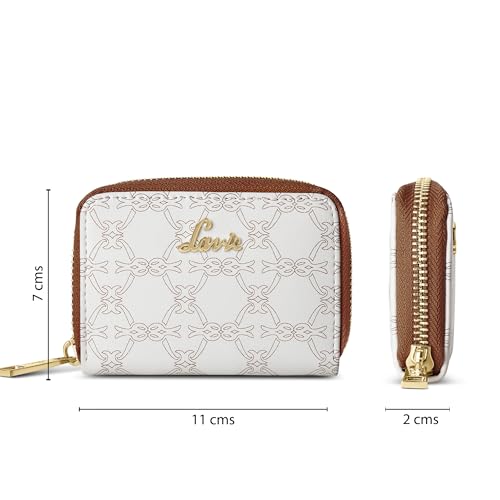 Lavie Women's Monogram Cruz Small Card Zip Around Wallet | Gift for Women