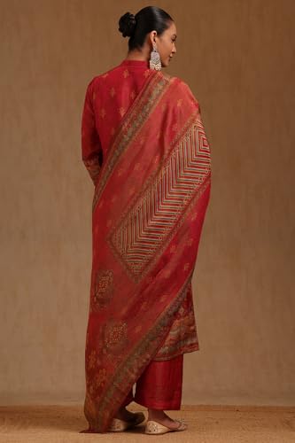 Soch Women's Shimmer Salwar Suit Set (RSD-EWA5CD22465_Fuchsia