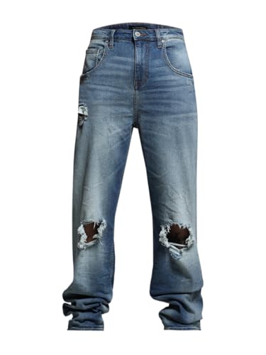 Jack & Jones Men Solid Anti Fit Low Rise Stretchable Blue Jeans