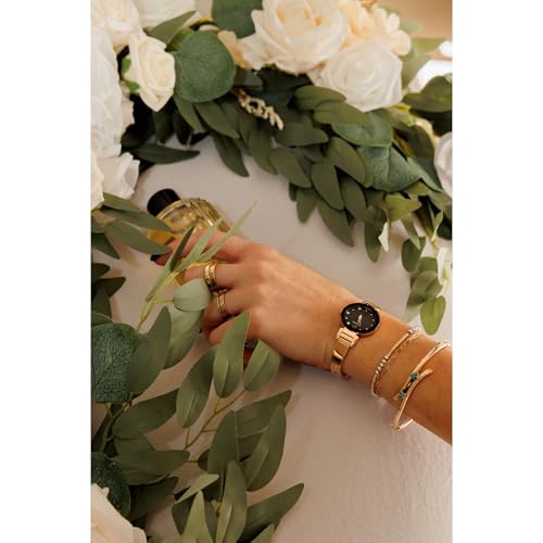 Bulova Marc Anthony Ladies Modern Diamond Stainless Steel Bangle Bracelet Watch, Rose Gold/Mother of Pearl Dial, Quartz Watch