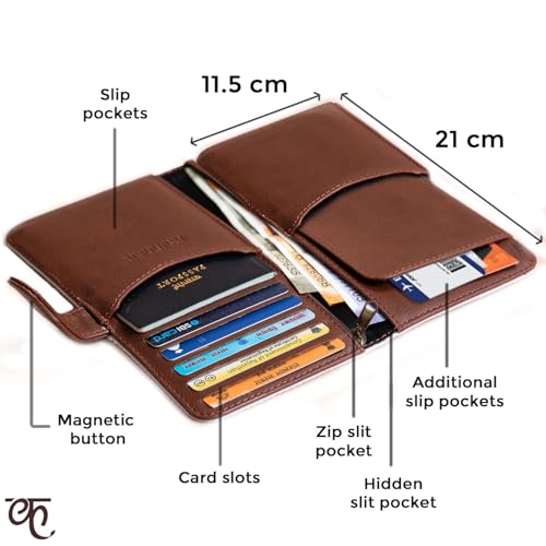 Kalankit Rakhi Gifts For Sister, Passport Wallet for Women | Rakhi Gift Hamper For Sister, Bi-Fold Long Wallet & Travel Purse | Rakhi Gift For Girls, Gift For Sister On Rakhi, Birthday Gifts for Girls