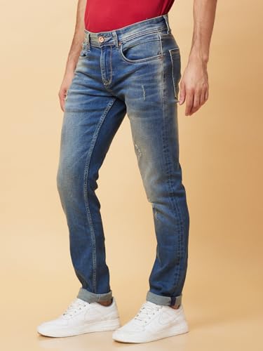 Being Human Dark Tone Men Jeans (Size: 28)-BHDI24123-DARK Tone