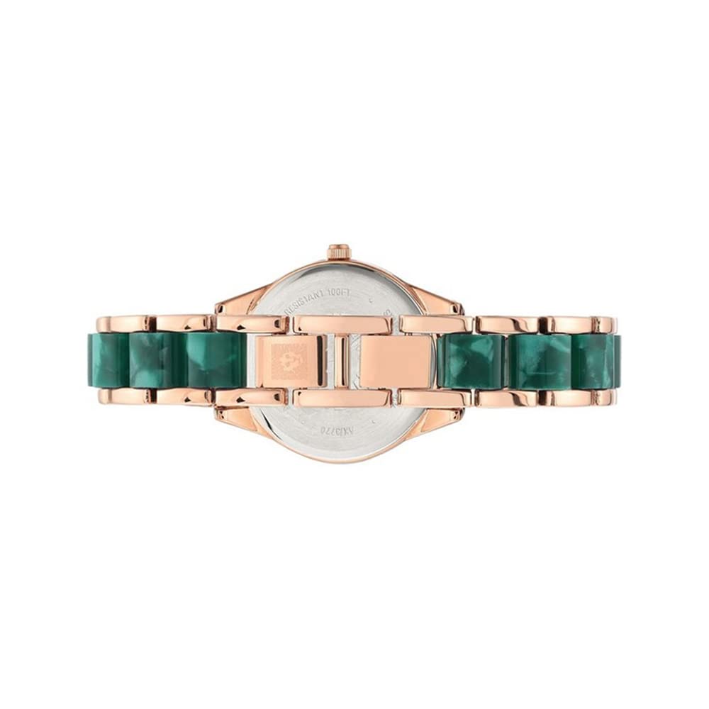 Anne klein new york Considered Analog Green Dial Women's Watch-AK3770GNRG