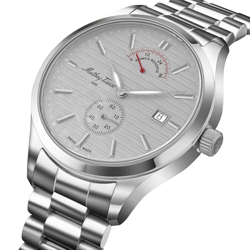 Mathey-Tissot Swiss Made Urban Power Reserve Quartz Grey Dial Analog Watch for Men - H411ATPRAS