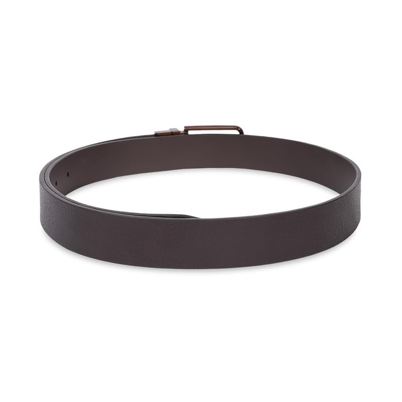 UNITED COLORS OF BENETTON Brown & Brown Men Leather Reversible Belt - Houten, S 80Cm | Pin Closure | Formal Wearability | 28-32 Waist Size