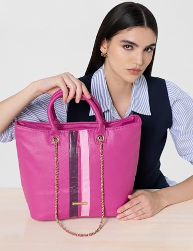 Caprese womens IRINA T Medium DARK PINK Tote Bag