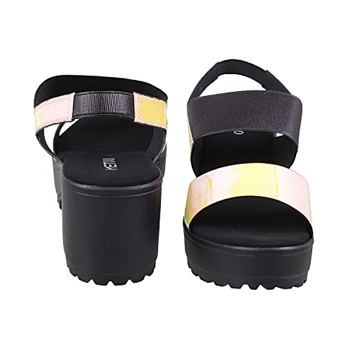 Metro Women Orange Sandals EU/34 UK/2, (33-977)
