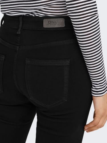 ONLY Fit & Flare Jeans(254578201_Black Denim_M)