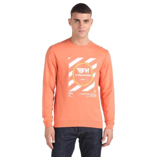 Crew Neck Brand Print Sweatshirt
