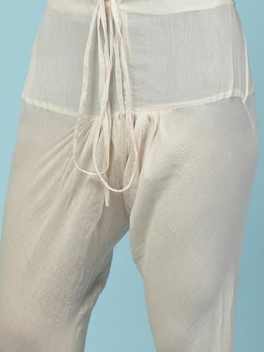 Aarke Ritu Kumar Ecru Floral Print Kurta With Churidar And Dupatta