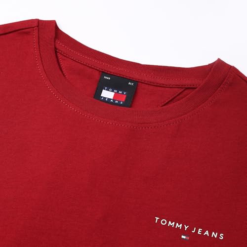 Tommy Hilfiger Red Cotton Solid Women Slim Fit T-Shirt