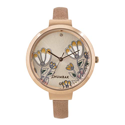 TEAL BY CHUMBAK Round Dial Analog Hand Watch for Women, Gifts for Women/Girls/Ladies, Stylish Fashion Watch for Casual/Work