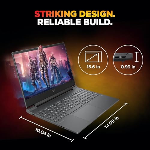 HP Victus, AMD Ryzen 7 7445HS, 4GB RTX 2050, 16GB DDR5(Upgradable) 512GB SSD, FHD, 144Hz, 300 nits, IPS, 15.6''/39.6cm, Win11, M365* Office24, Mica Silver, 2.29kg, fb3123AX, Backlit, Gaming Laptop