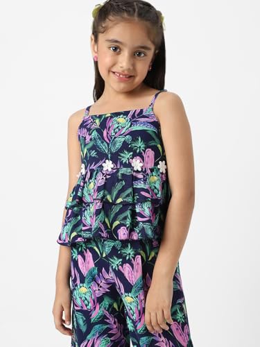 Nautinati Girls Combo Set of Tiered Top and Bottoms