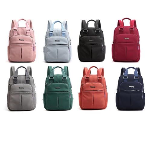 FABLOFT Women Laptop Backpack Lightweight Causal Outdoor Tote Bag Daypack Red