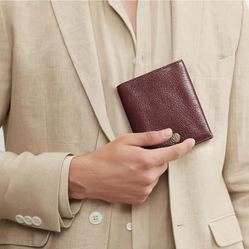 Hidesign Men's Genuine Leather Bi-Fold Wallet