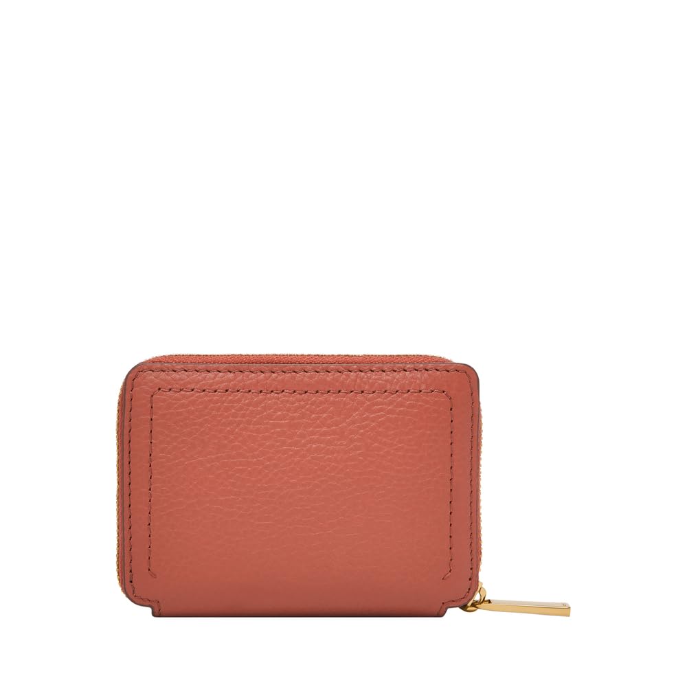 Fossil Leather Women Logan Red Card Case SL10045604