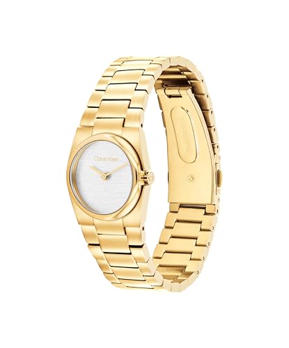 Calvin Klein Ck Unite Qtz Basic Slim White Tonneau Dial Women's Watch- 25100122