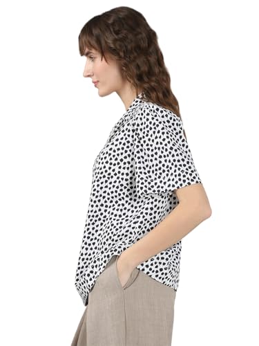 VERO MODA Women's Regular Fit White Top