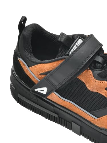Impakto Men's Sneakers | Lightweight & Soft Cushioned Insole | Velcro Closure | Comfortable & Tripple Density Sole | Trendy Lace-Up Casual Shoes for Casual Outings, Running & Trainning Tan