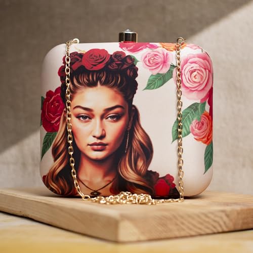 Artklim Gigi Hadid Printed Clutch