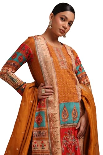 Soch Women's Viscose Salwar Suit (OWS5CD21948_Olive