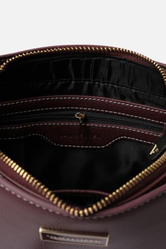 Women Maroon Textured Casual Sling Bag