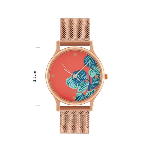 TEAL BY CHUMBAK Round Dial Analog Hand Watch for Women, Gifts for Women/Girls/Ladies, Stylish Fashion Watch for Casual/Work