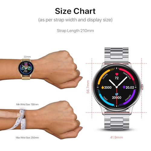 Fire-Boltt Newly Launched Phoenix Ultra Blaze Luxury Stainless Steel, Bluetooth Calling Smart Watch, AI Voice Assistant, Metal Body with 120+ Sports Modes, SpO2, Heart Rate Monitoring (Silver)