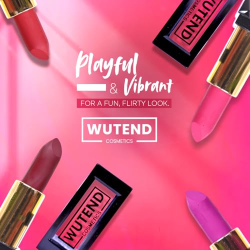 WUTEND Luxury Matte Lipstick Set, 3 Rich Shades, Gold Cap with Black Base, Brown Pink Plum Colors