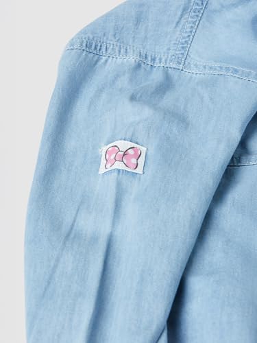 Max Girls Minnie Mouse Shirt(Blue_3-4 Y)
