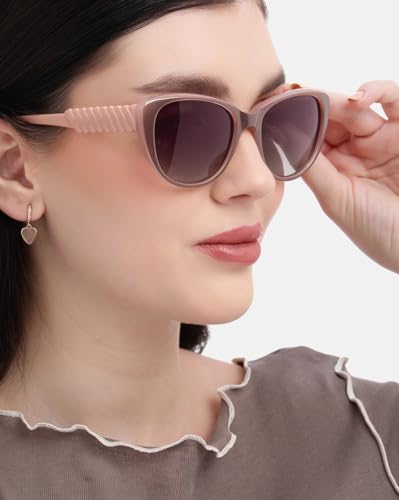 Carlton London Multi Toned with Polarised Lens Butterfly Sunglass for women