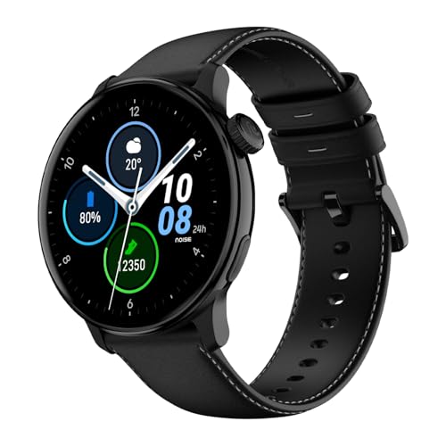 Noise Pro 6R 1.46" AMOLED Smart Watch, 1000 NITS, Powered by AI Pro, Built-in GPS, Strava Integration, Stainless Steel Dial, Video Watch Faces, 3ATM, Emergency SOS, TWS Connectivity (Classic Black)