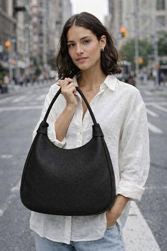 SIBY Hobo Underarm Shoulder Bags for Women's (Black)