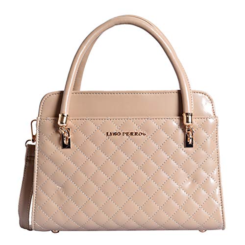Lino Perros Women's Faux Leather Handbag (Beige)