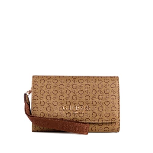 GUESS Mocha Monogram Saffron Phone Organizer