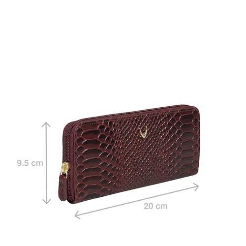 Hidesign Women's Cotton Ee Angara Wii Rf Medium Marsala Zip Around (Wallet)