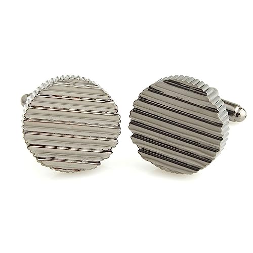 Peluche Grooved Cufflinks for Men