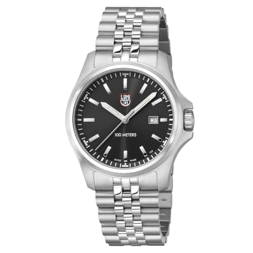 Luminox - Dress Field - Mens Field Watch - Watches for Men - 43mm - Swiss Quartz - 100M Water Resistant - Sapphire Crystal - Stainless Steel Case - Always Visible - Swiss Made, X3.BE21