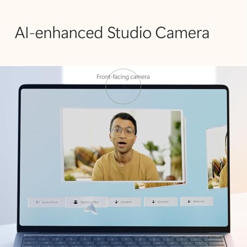 Microsoft Laptop Surface (2024), Windows 11 Copilot+ PC, 13.8 Inch Touchscreen Display, Snapdragon X Plus (12 Core), 16GB RAM, 256GB SSD Memory, Sapphire