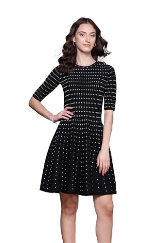 Label RITU KUMAR Black Aubrey Skater Dress