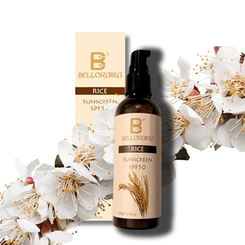 Bellokaira Rice Mineral Sunscreen SPF 50++++ Ultimate Protection for Your Skin | Water & Sweat Resistant, UVA/UVB | Nourishing Niacinamide Formula for Sun-Damaged Skin | Lightweight & Non-Sticky |