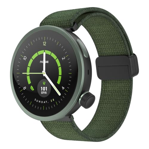 Noise Alt Watch 1 Smart Watch 1.32” AMOLED Display, Built-in GPS, AI Suite, Functional Rotating Crown, 1000NITS Brightness, Upto 14 Days Battery - Chosen Green