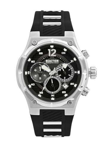 Kenneth Cole Reaction Chronograph Black Dial Watch for Men - KRWGO0071001