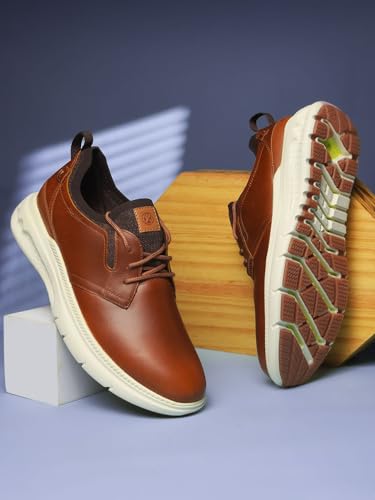 Hush Puppies Men Casual Lace Up Derby Shoes - Brown (10Uk)