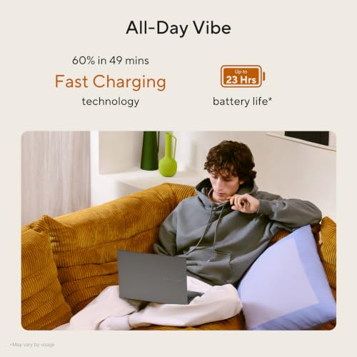 ASUS Vivobook S16 (2026),Smartchoice, AMD Ryzen AI 5 330,AMD Radeon iGPU,16GB RAM(Upgradeable),512GB SSD,FHD,OLED,16"(40 cm),Win 11,M365 Basic(1Y),Office 24,Matte Gray,1.7 Kg,M3607KA-SH149WS,AI Laptop